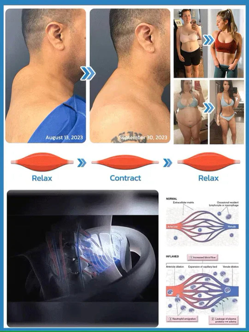 Appareil De Massage Cervical | Drainage Lymphatique Ultrasonique | Aide Au Massage Sans Fil